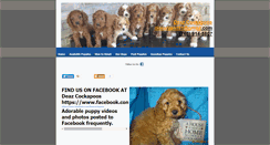 Desktop Screenshot of deazcockapoos.com