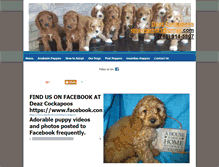 Tablet Screenshot of deazcockapoos.com